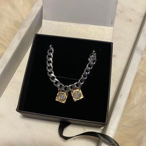 2 tone pendant necklace